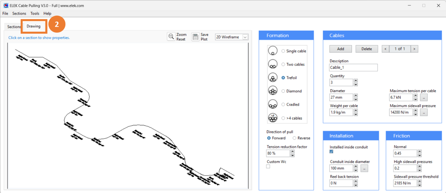 Cable Pulling Calculations Cable Pro  Software Tutorial