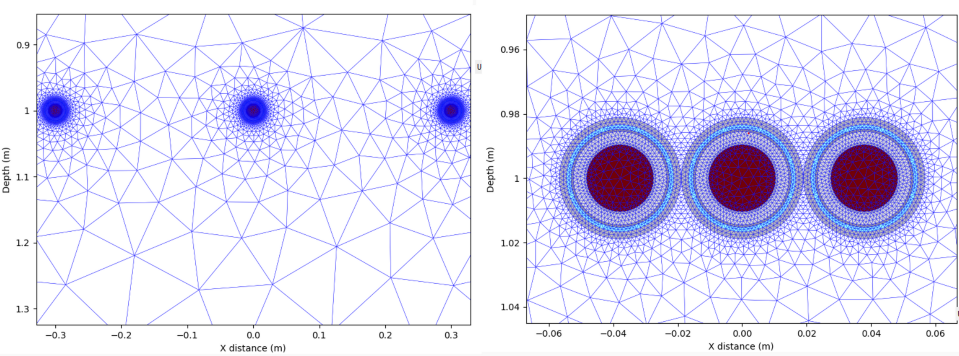 Two images of a blue circle and a blue circle.