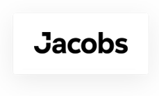 La imagen muestra la palabra "Jacobs" en texto negro estilizado sobre fondo blanco con contorno gris.